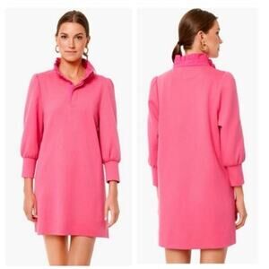 Pomander Place Tuckernuck Pink Charlotte Terry Dress XS Ruffle Preppy Coastal